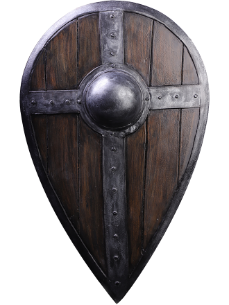 Trollfelsen LARP-Tropfenschild Holzoptik 'Crios'